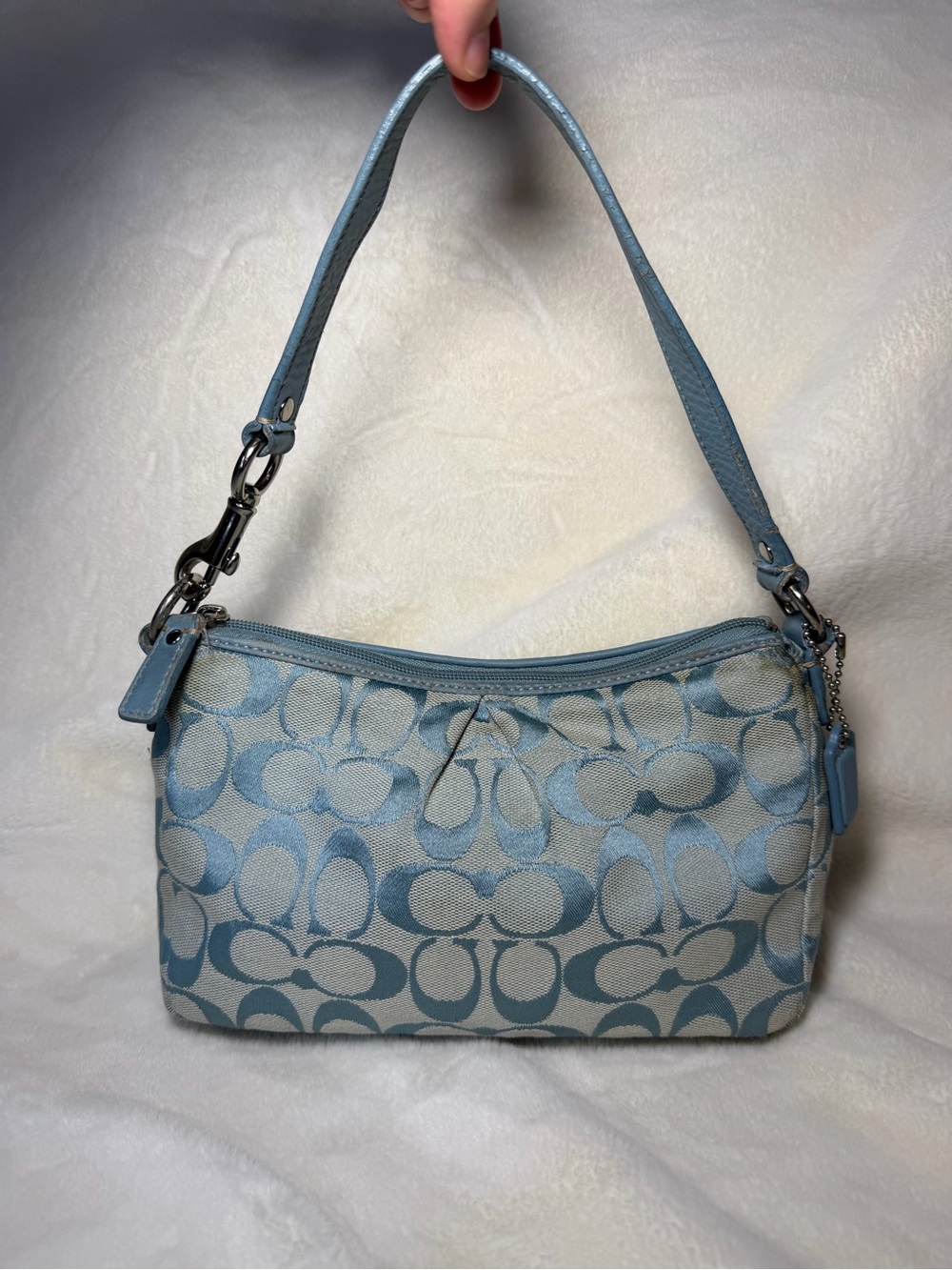 Y2K Coach Pleated Demi Shoulder Bag